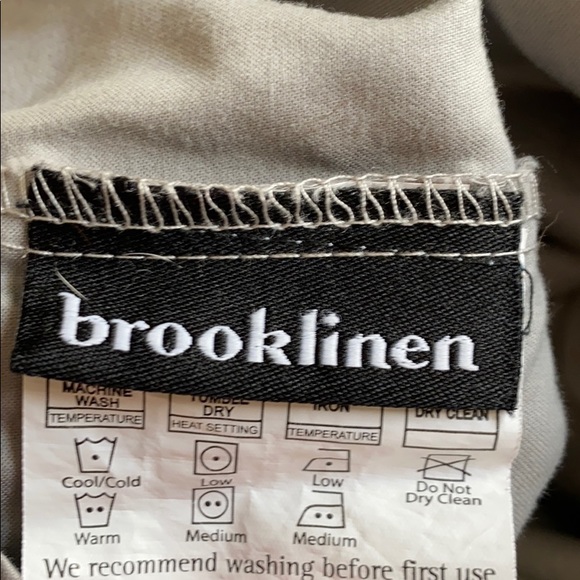 2 Egyptian Cotton Brook Linen Pillowcases - Picture 2 of 3